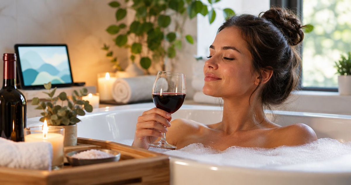 Wine for a spa day at home