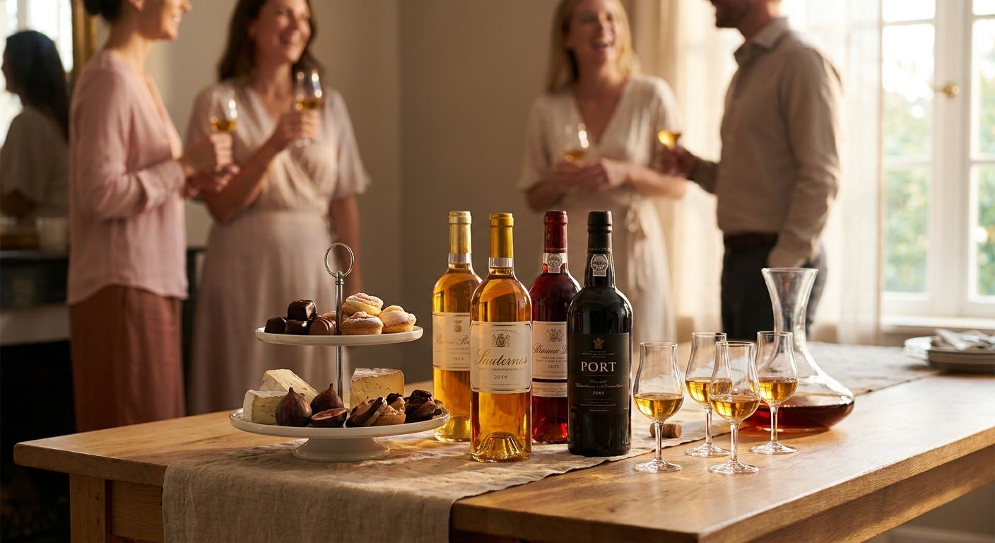 Dessert wine for after-dinner entertaining