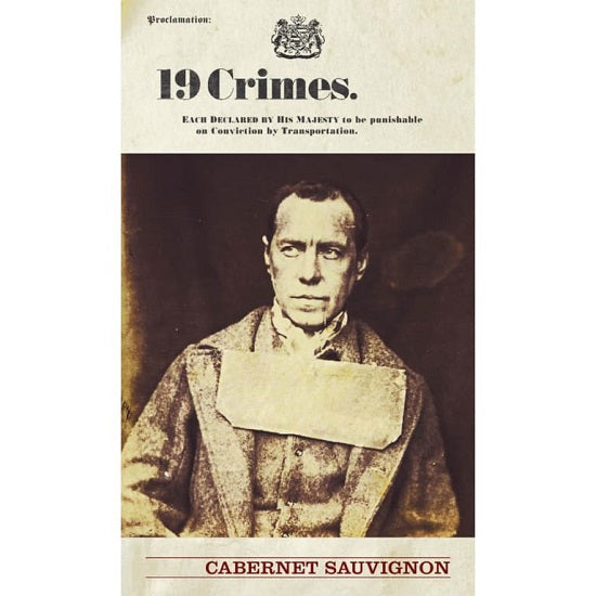 DAMAGED LABEL: 19 Crimes Cabernet Sauvignon (750 ml)