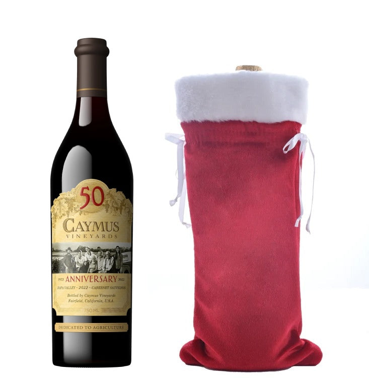 Caymus Cabernet Sauvignon 2022 + Velvet Holiday Wine Gift Bag (750 ml)