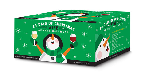 Holiday Wine Advent Calendar 24 or 12 Days of Joy (187 ml)