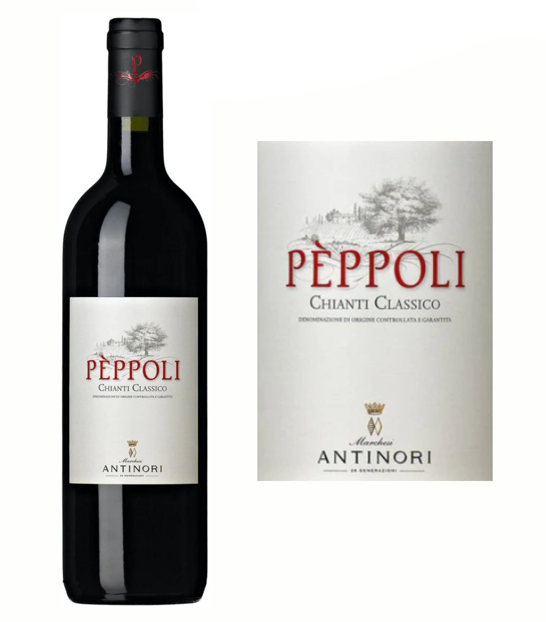 DAMAGED LABEL: Antinori Peppoli Chianti Classico 2022 (750 ml)