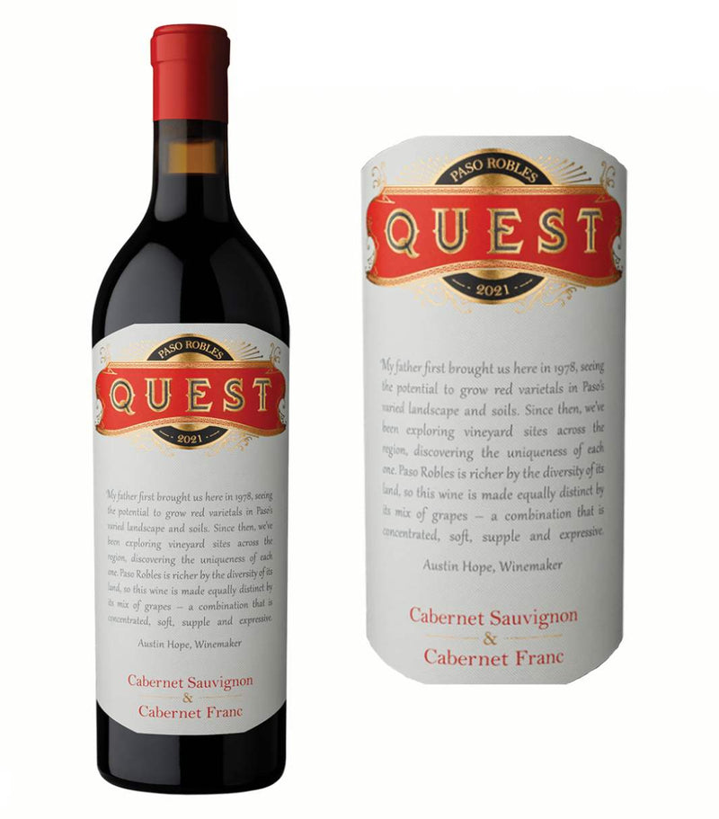 DAMAGED LABEL: Austin Hope Quest Proprietary Red 2021 (750 ml)