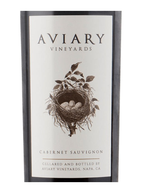 DAMAGED LABEL: Aviary Vineyards Cabernet Sauvignon (750 ml)