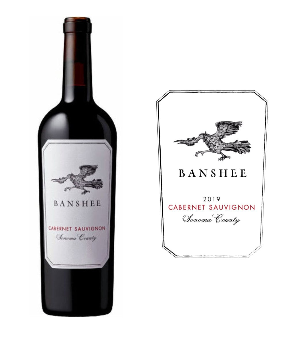 DAMAGED LABEL: Banshee Sonoma County Cabernet Sauvignon 2022 (750 ml)