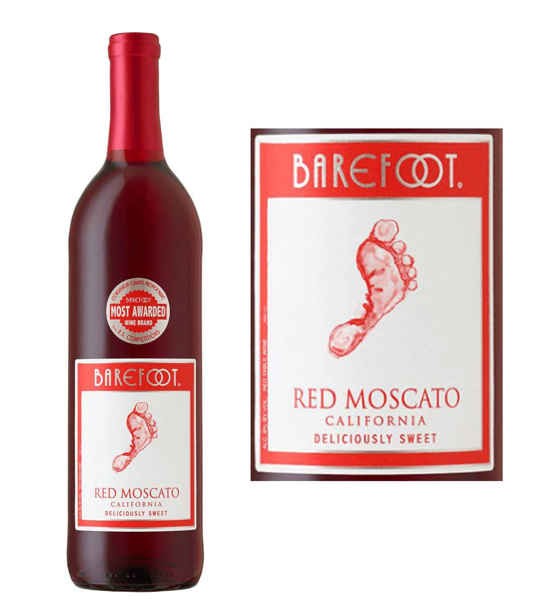 Barefoot Red Moscato (750 ml)