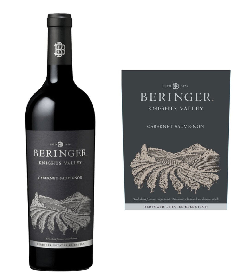 DAMAGED LABEL: Beringer Knights Valley Cabernet Sauvignon 2020 (750 ml)