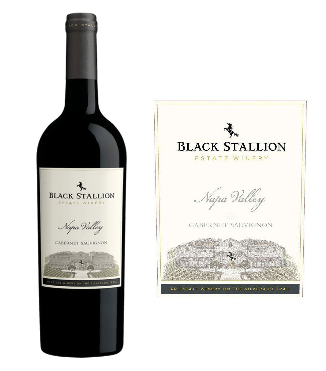 DAMAGED LABEL: Black Stallion Winery Cabernet Sauvignon 2021 (750 ml)