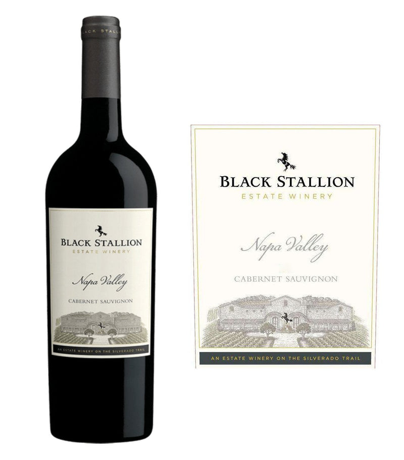 DAMAGED LABEL: Black Stallion Winery Cabernet Sauvignon 2018 (750 ml)