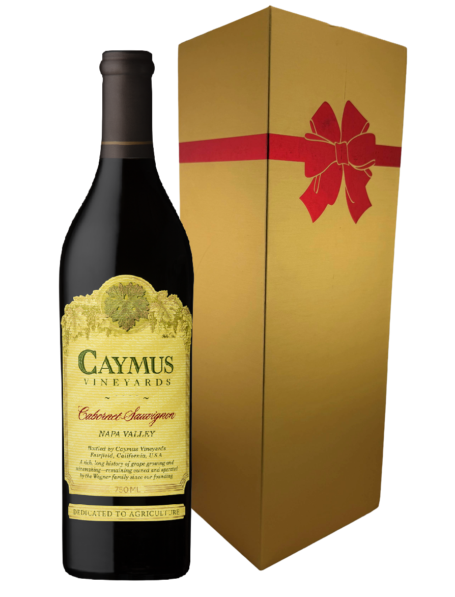 Caymus Napa Cabernet Sauvignon With Gold Gift Wine Box