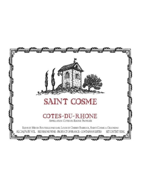 REMAINING STOCK: Chateau de Saint Cosme Cotes du Rhone 2023 (750 ml)