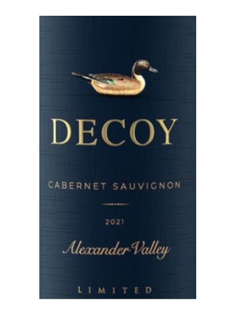 DAMAGED LABEL: Decoy Limited Alexander Valley Cabernet Sauvignon 2022 (750 ml)