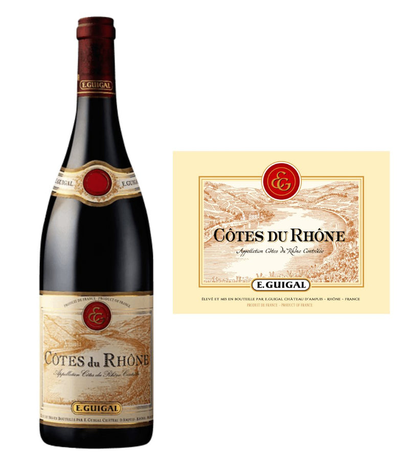 DAMAGED LABEL: E. Guigal Cotes du Rhone Rouge 2019 (750 ml)