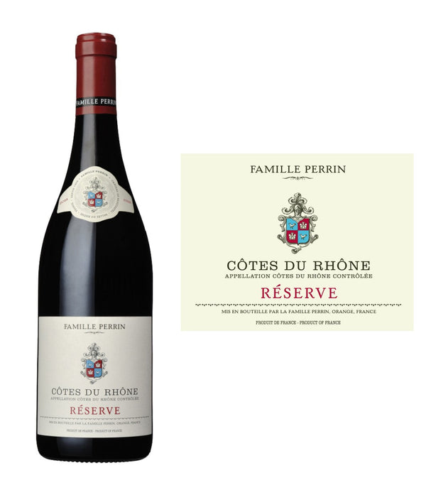 DAMAGED LABEL: Famille Perrin Reserve Cotes du Rhone Rouge 2021 (750 ml)