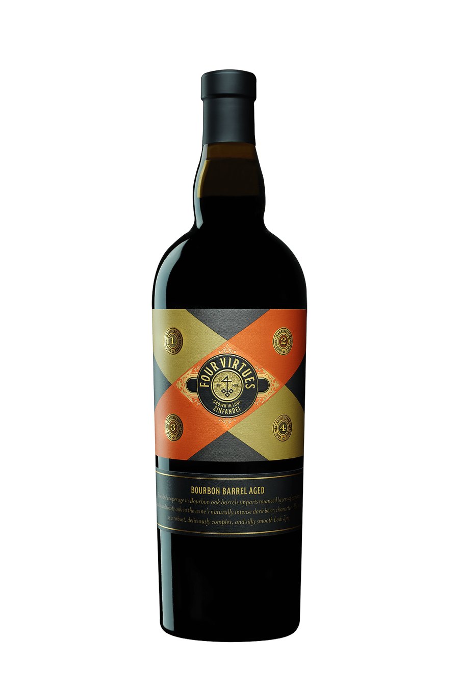 Four Virtues Bourbon Barrel Aged Zinfandel 2021 (750 ml)