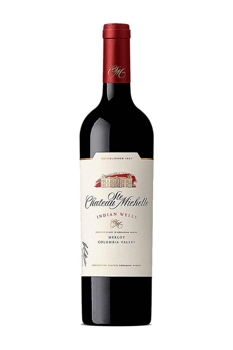 DAMAGED LABEL: Chateau Ste. Michelle Indian Wells Merlot 2020 (750 ml)