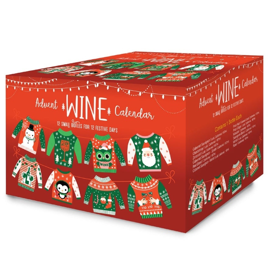 Holiday Wine Advent Calendar - 24 or 12 Days of Joy (187 ml)