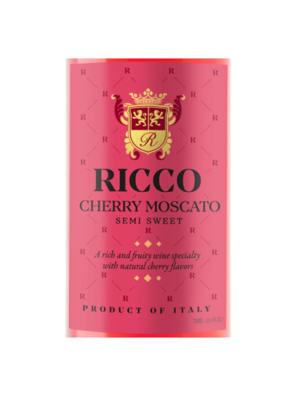 DAMAGED LABEL: Ricco Cherry Moscato (750 ml)