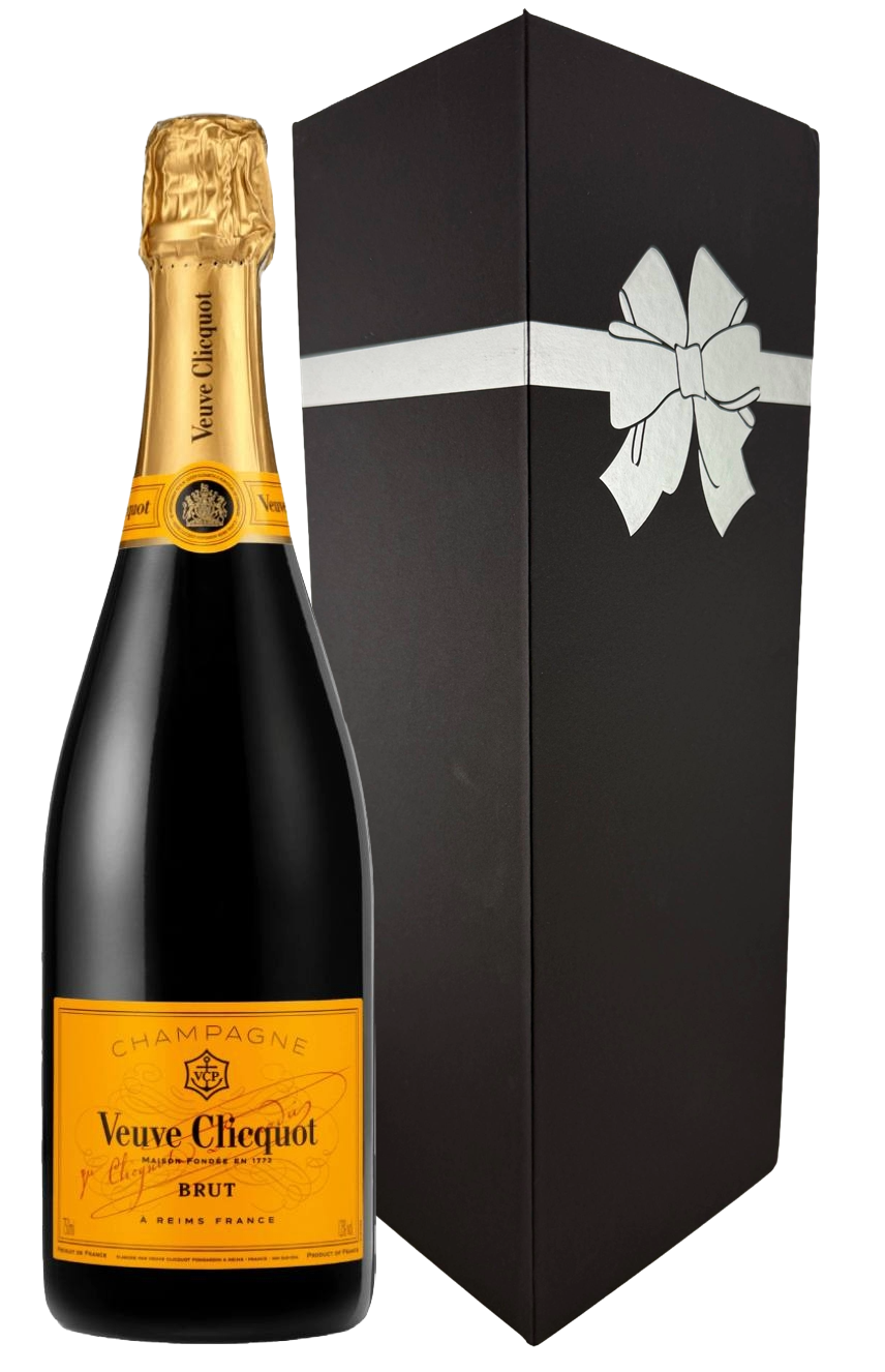 Veuve Clicquot Yellow Label Brut With Black Gift Wine Box