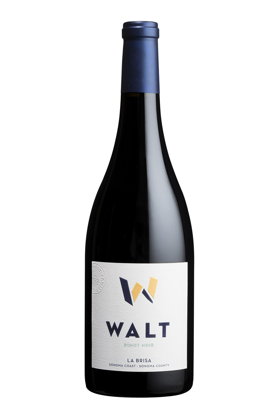 WALT La Brisa Sonoma Coast Pinot Noir bottle with cream label and navy capsule
