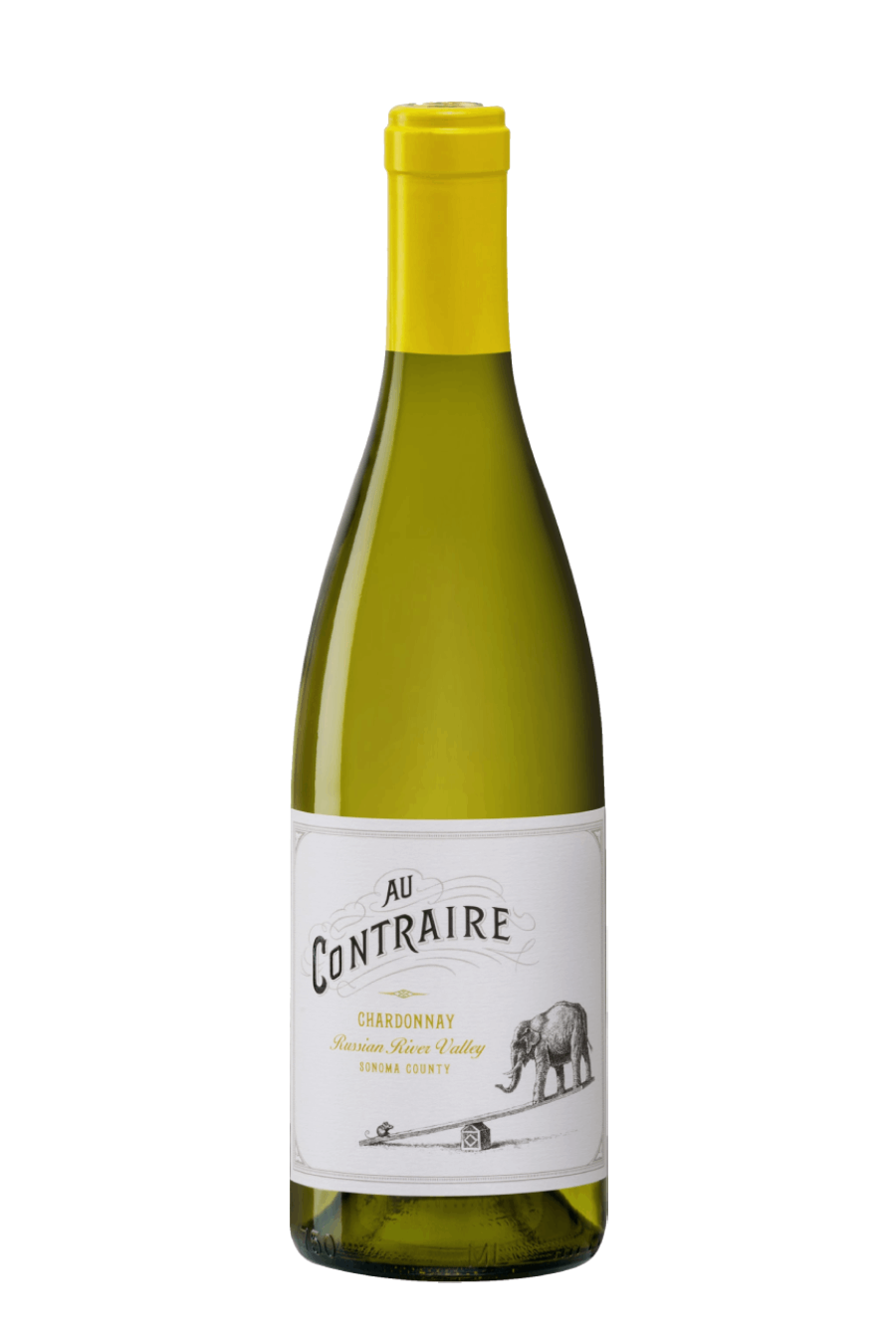 DAMAGED LABEL: Au Contraire Russian River Chardonnay 2019 (750 ml)