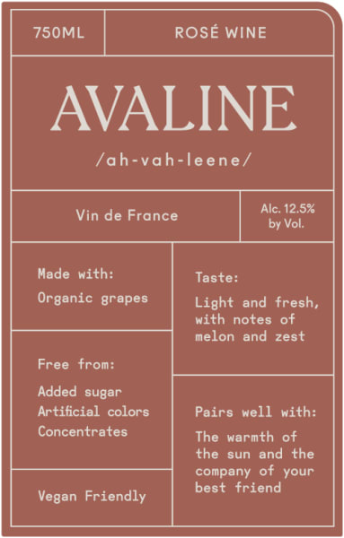 Avaline Rose by Cameron Diaz (750 ml)