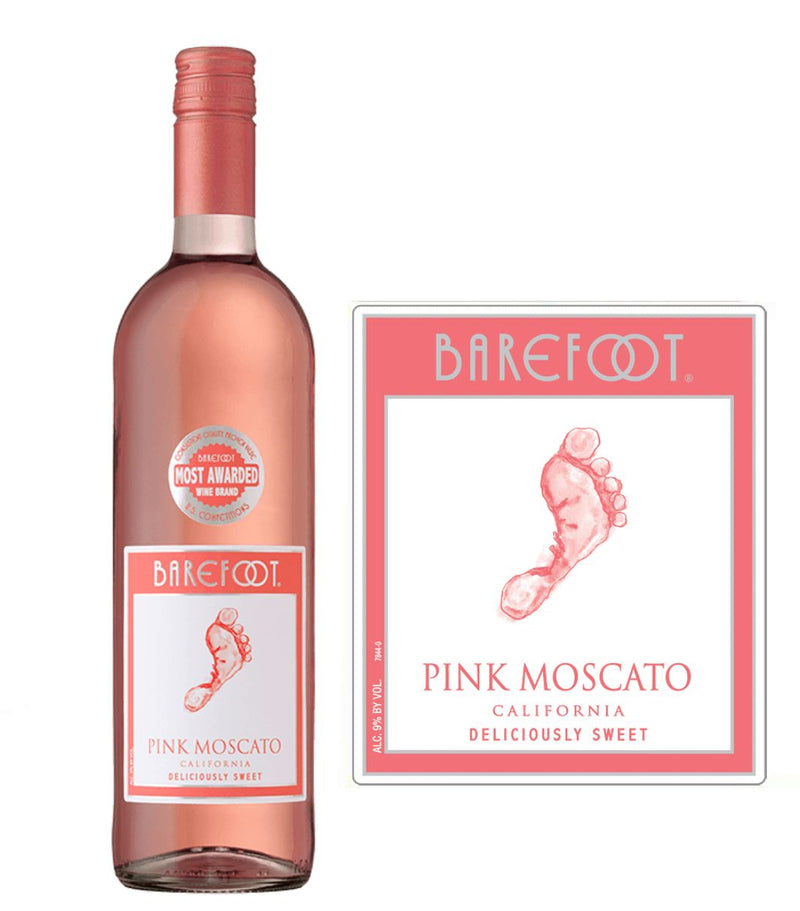 Barefoot Pink Moscato (750 ml)