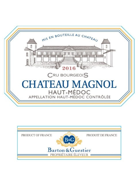 REMAINING STOCK: Barton & Guestier Chateau Magnol Haut Medoc 2019 (750 ml)