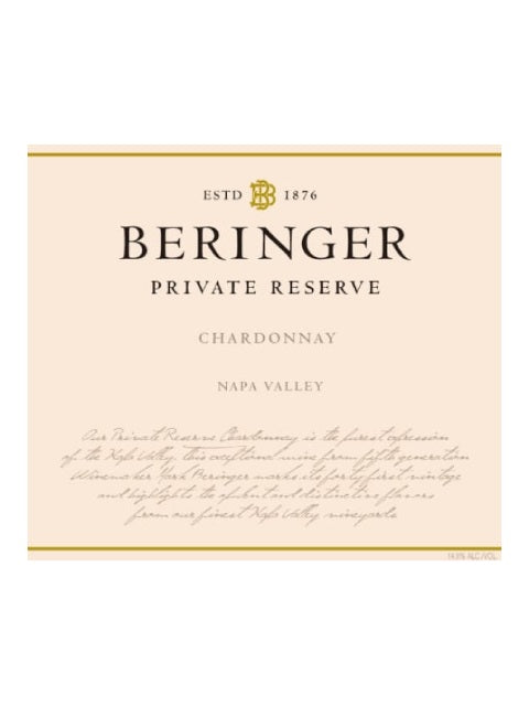 Beringer Private Reserve Chardonnay 2019 (750 ml)