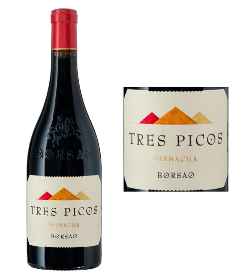 DAMAGED LABEL: Bodegas Borsao Tres Picos Garnacha 2019 (750 ml)