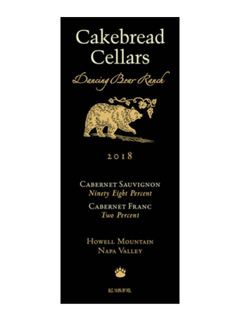Cakebread Dancing Bear Ranch Cabernet Sauvignon 2018 (750 ml)
