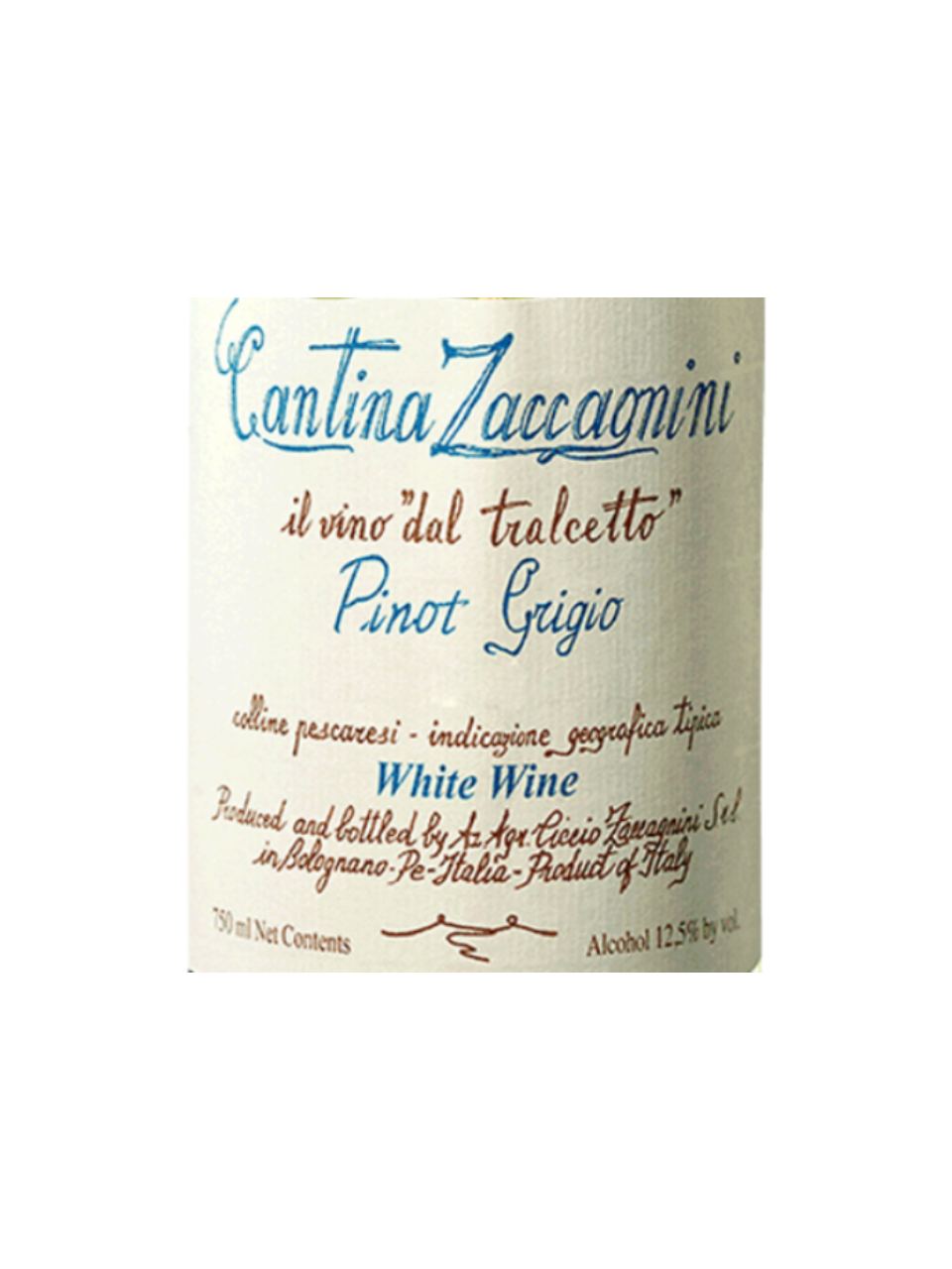 Cantina Zaccagnini Pinot Grigio 2023 (750 ml)