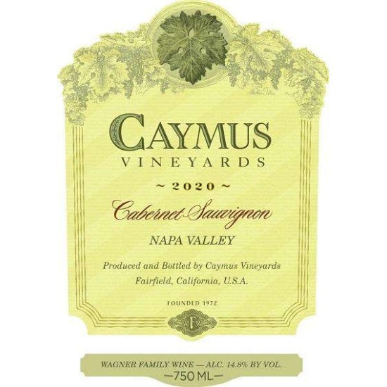 Caymus Cabernet Sauvignon 2020 | A Napa Valley Classic