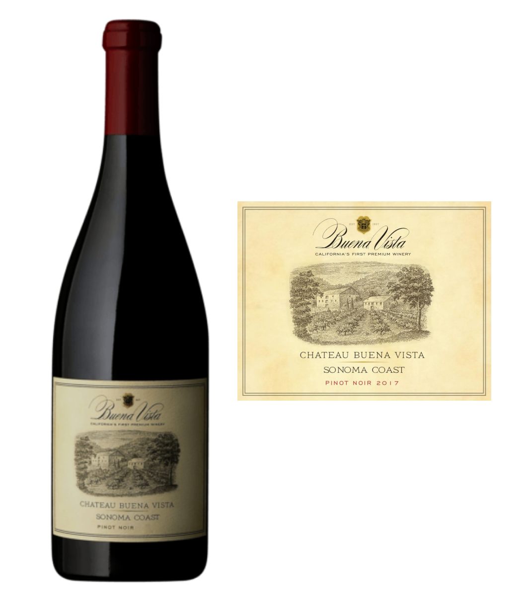 Chateau Buena Vista Sonoma Coast Pinot Noir 2017 (750 ml)