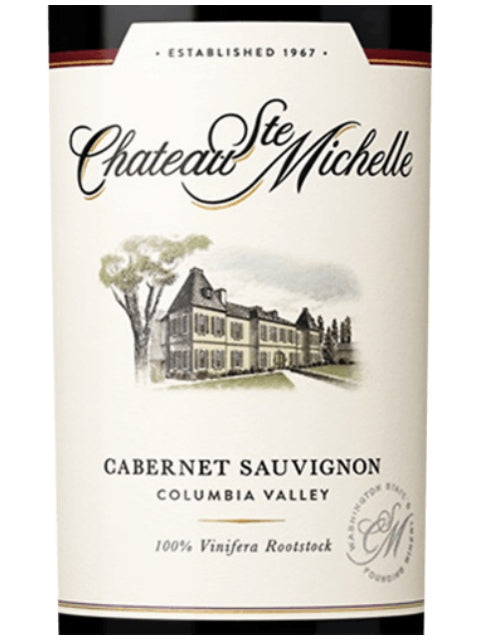 DAMAGED LABEL: Chateau Ste. Michelle Cabernet Sauvignon 2020 (750 ml)