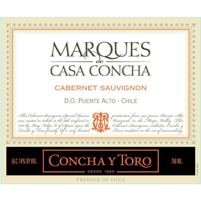 Concha y Toro Marques de Casa Concha Cabernet Sauvignon 2016 - BuyWinesOnline.com