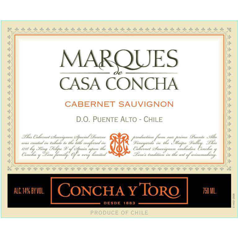 Concha y Toro Marques de Casa Concha Cabernet Sauvignon 2016 - BuyWinesOnline.com