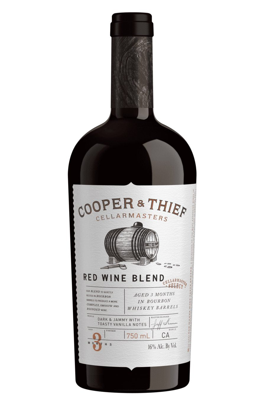 DAMAGED LABEL: Cooper & Thief Bourbon Barrel Aged Red Blend 2021 (750 ml)