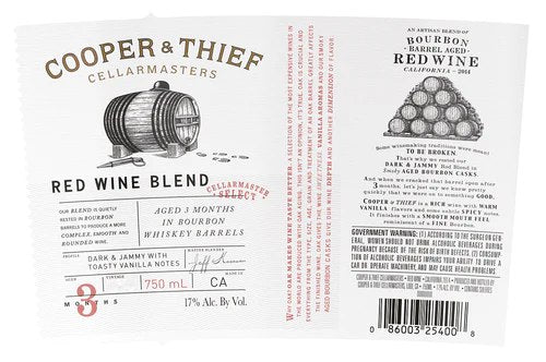 Cooper & Thief Bourbon Barrel Aged Red Blend 2021 (750 ml)