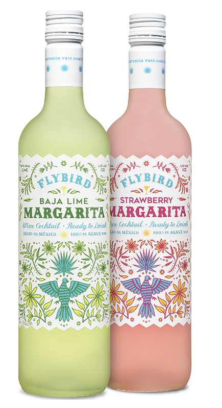 Flybird Strawberry Margarita Agave Wine Cocktail (750 ml)