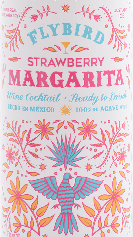 Flybird Strawberry Margarita Agave Wine Cocktail (750 ml)