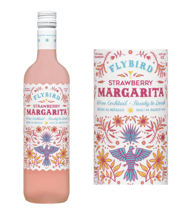 Flybird Strawberry Margarita Agave Wine Cocktail (750 ml)