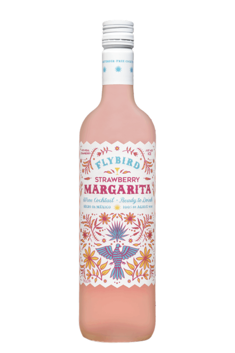 Flybird Strawberry Margarita Agave Wine Cocktail (750 ml)