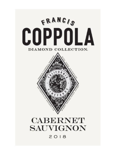 DAMAGED LABEL: Francis Ford Coppola Diamond Collection Cabernet Sauvignon 2021 (750 ml)