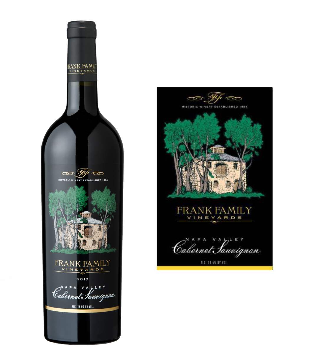 DAMAGED LABEL: Frank Family Vineyards Cabernet Sauvignon 2023 (750 ml)