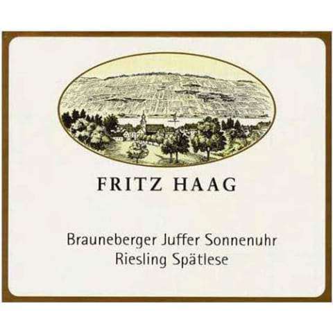 Fritz Haag Brauneberger Juffer Sonnenuhr Spatlese Riesling 2014