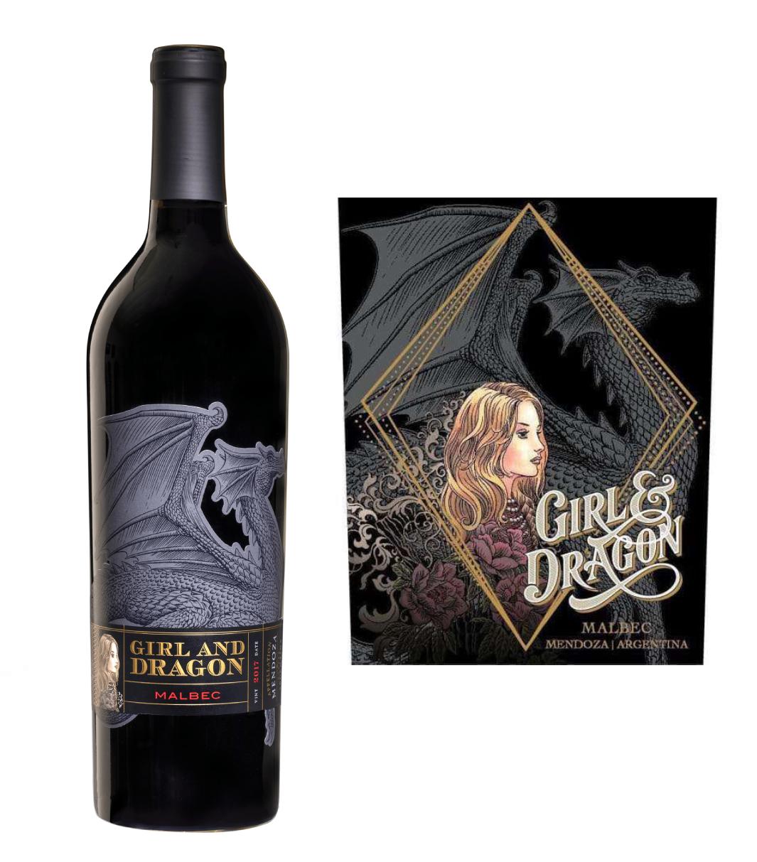 DAMAGED LABEL: Girl and Dragon Malbec (750 ml)