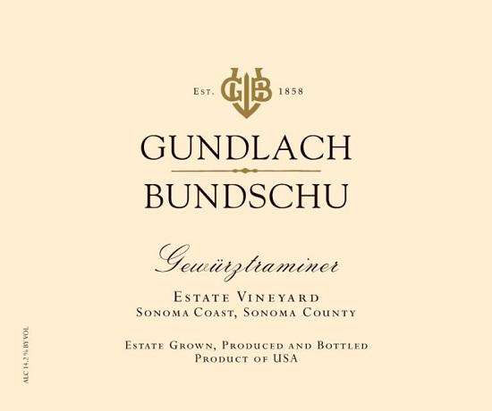 Gundlach Bundschu Estate Vineyard Gewurztraminer 2018 - BuyWinesOnline.com