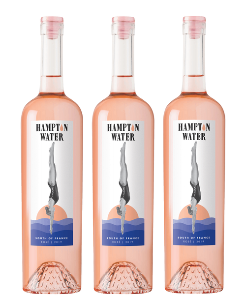 Hampton Water Rose 2021 Pack - 1, 3, 6, 12, 15, 18 Bottles (750 ml)