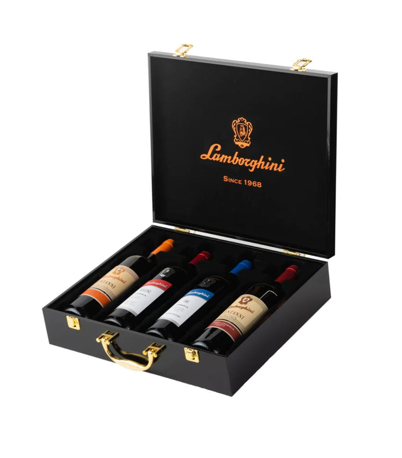 Lamborghini Wine Ultimate Experience Set - Red & White Wine (750 ml) - 68 Italia Collection